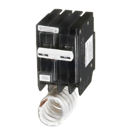 40 Amp Black Plastic BR GFCI Double Pole Breaker